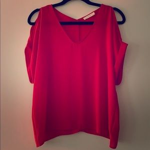 Women’s Lush flowy blouse with exposed shoulders